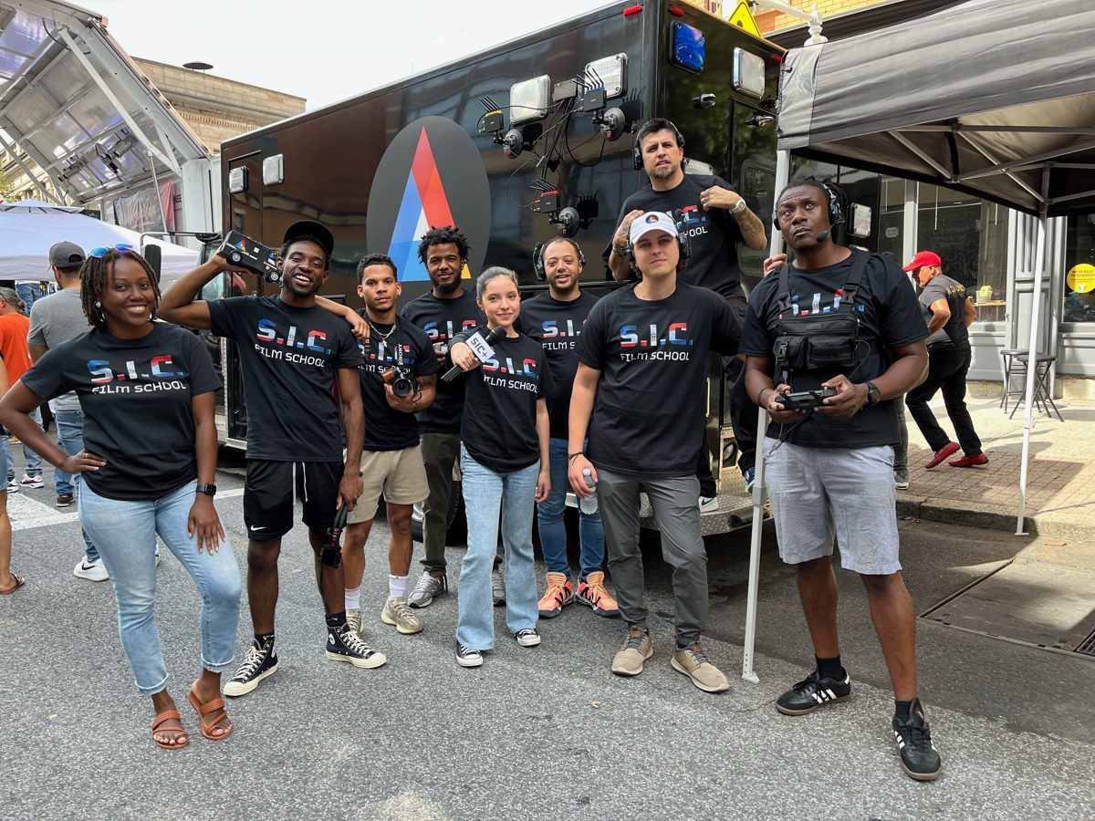 S.I.C. crew in front of the SIC TANK